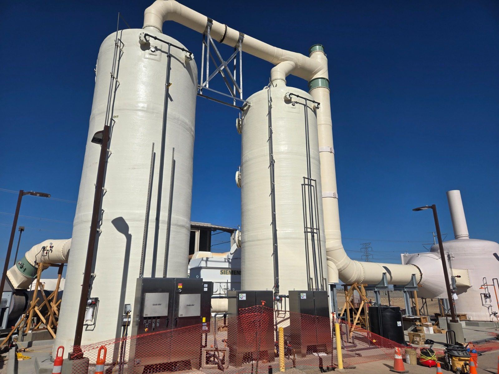 FRP scrubber system fabricated in China and supplied by SBCCO-China