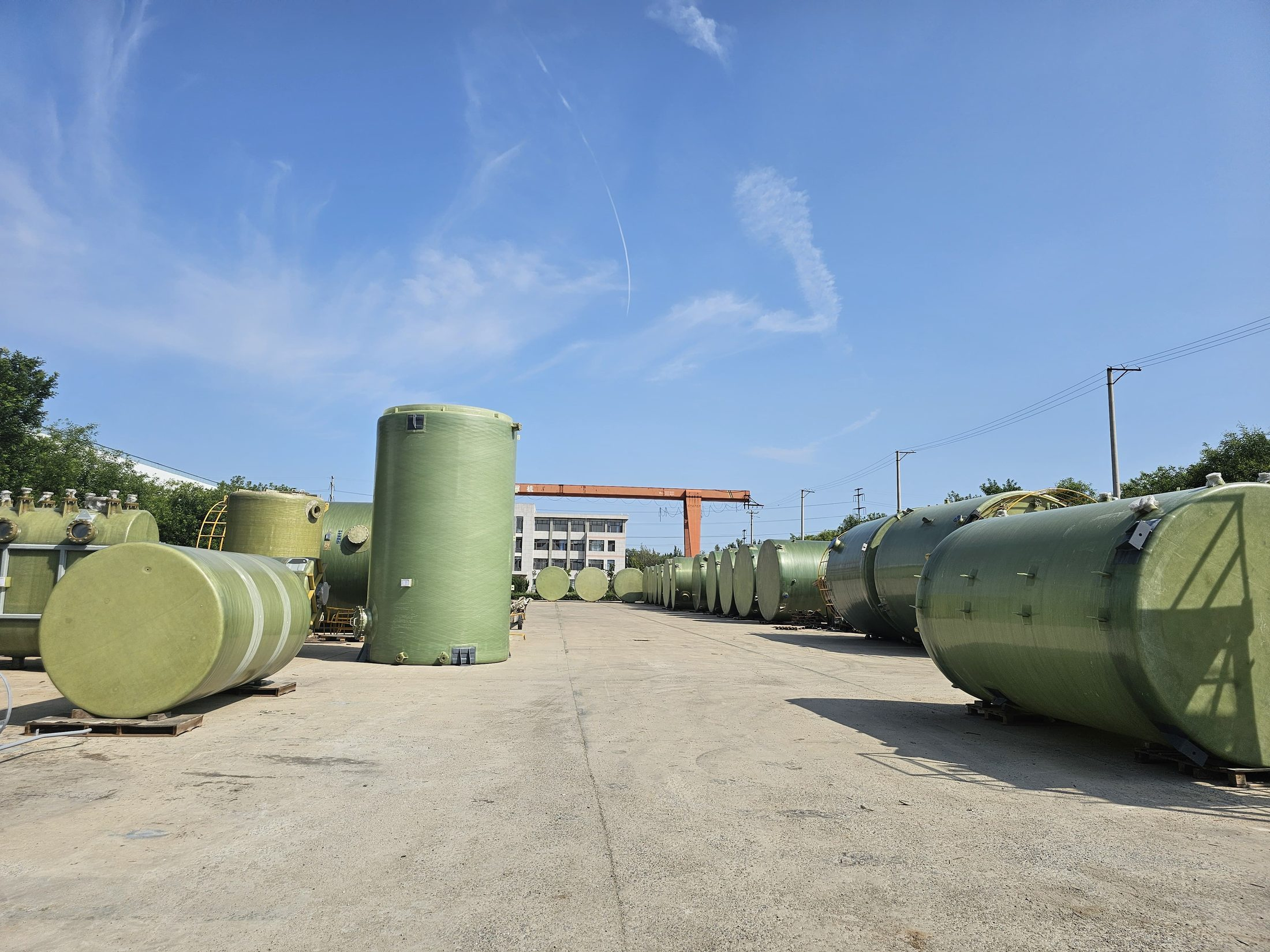 Completed equipment ready for export shipment from China